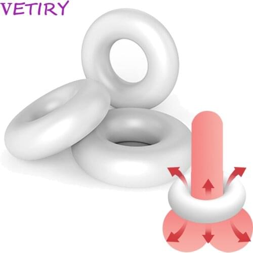 VETIRY Delay Ejaculation Couple Sex Porducts Penis Ring Cock Ring Foreskin Corrector Sex Toys for Men Erection Penis Enlargement