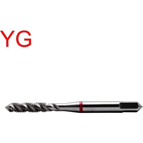 YG HSSE Metric Spiral Fluted Tap M2 M2.5 M3 M4 M5 M6 M8 M10 M12 M14 M16 M18 M20 Machine Screw Thread Taps For Blind Hole Tapping