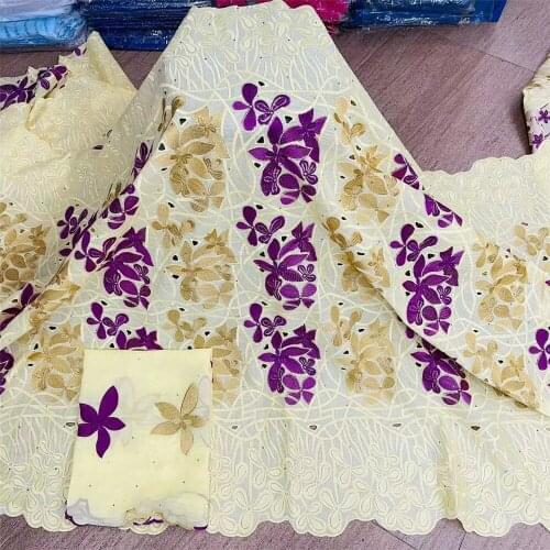 African Swiss Lace Fabric For Dress 2019 High Quality Voile Lace In Switzerland Nigerian Dry Cotton Lace Fabric h19-22