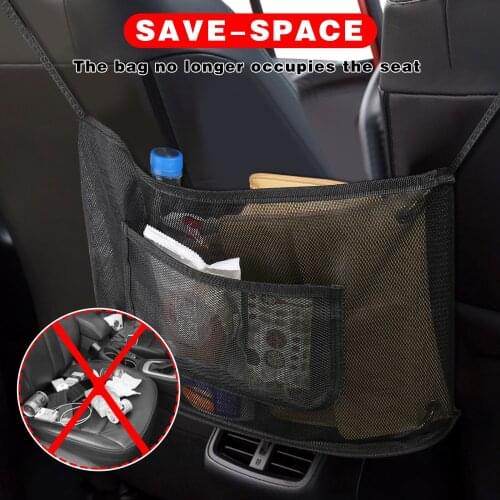 Car Net Pocket Handbag Holder Organizer Auto Interior Accessories HSJ88