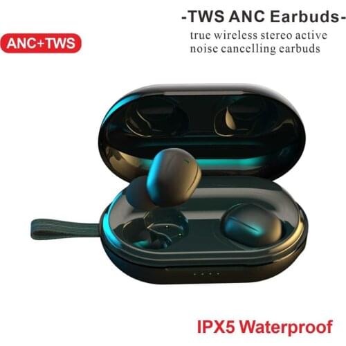 Bluetooth Wireless Earphones Active Noise Cancelling Cancellation Earbud ANC TWS bluetooth in-Ear Earphone 1536 IPX5 Waterproof