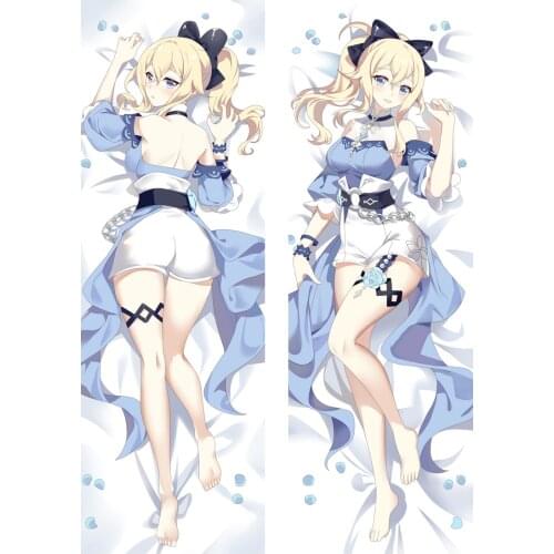 Game Genshin Impact Jean Dakimakura Hugging Body Pillow Case 3D Two Side Long Pillow Cover Otaku Home Decor Pillowcase