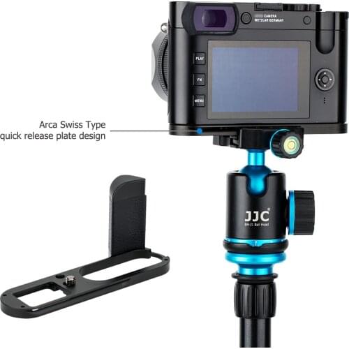 JJC Camera Extension Hand Grip Stabilizer Holder Shooting Stabilizer For Leica Q2 Microfiber Leather Secure Hold for Shooting