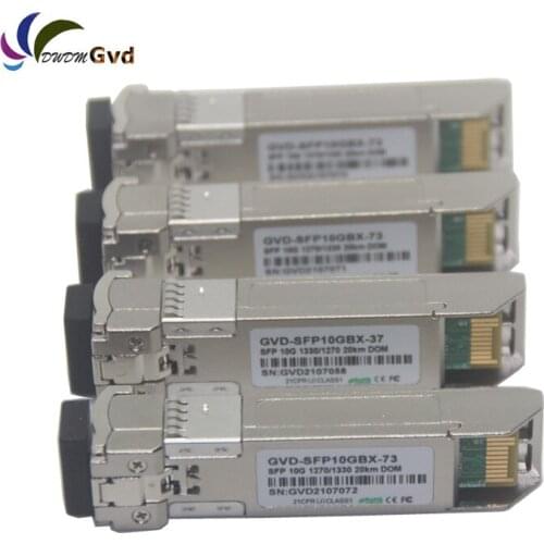 HW 02310QDT SFP-10G-BXD1 and 02310QBJ SFP-10G-BXU1 Compatible 10G BiDi SFP+ 10km PAIR Transceiver