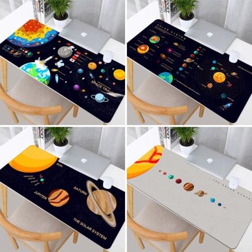 Space Planet Oversized Mouse Pad Game Locking Computer Office Desk Pad Personalized Keyboard Pad Home