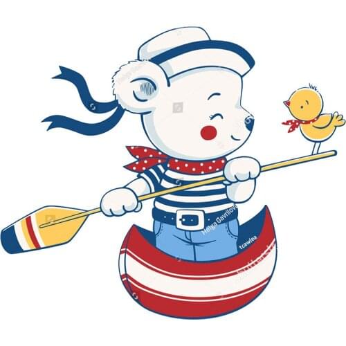 Lovely Bird with Bear Boy Rowing Metal Cutting Dies Animals Doll Stencil For DIY Craft Scrapbooking Cards Decorative