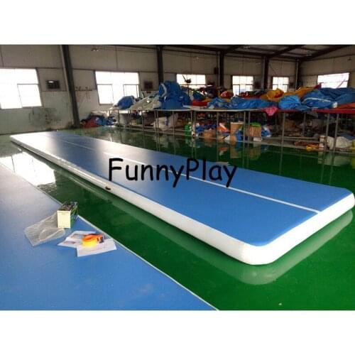 Inflatable Gymnastics AirTrack Tumbling Air Track Floor Trampoline Electric Air Pump for Home Use/Training/Cheerleading/Beach