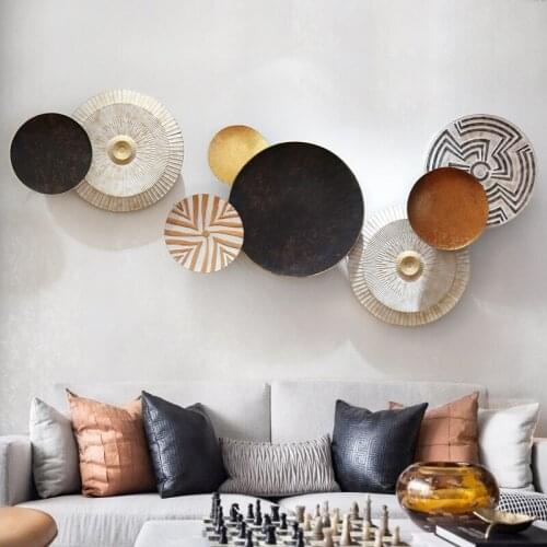 Wall Decoration Wall Hanging Old Style Wrought Iron Wall Decoration Living Room Background Wall Decoration Pendant