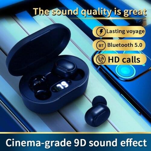 TWS In-ear Wireless Bluetooth V5.0 Earphones Noise Cancelling LED Digital Display Screen Earbuds 9D Deep Bass Stereo Headset