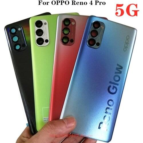 Original Back Cover For OPPO Reno4 Reno 4 Pro 5G Rear Battery Housing Door Case Panel Mobile Phone Case Shell Replacement Parts