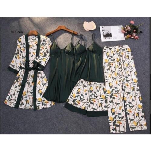 Женские атласные пижамы Rebicoo China At AliExpress