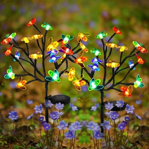 Solar Led Bee Lamp Lawn Lamp Solar Bubble Ball Lamp Garden Courtyard Bee Decoration Light Bee Lamp Outdoor Camping Lamp Lighting