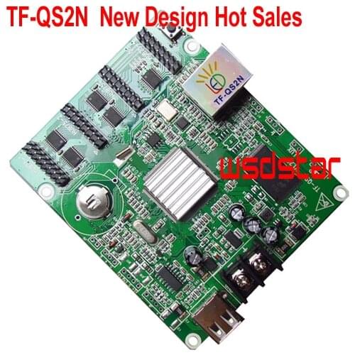 TF-QS2N Full Color LED Controller 512*64 256*128 Pixels Support P4 P5 P6 P7.62 P8 P10 RGB LED Module 4*HUB75E Hot Sales