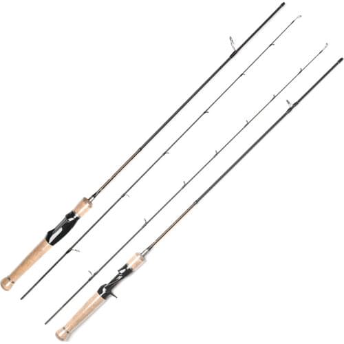 Catch.u UL Spinning Fishing Rod Wooden Handle Ultra Light Casting Fishing Rod 1-9g Lure Weight Fast Speed Fishing Pole