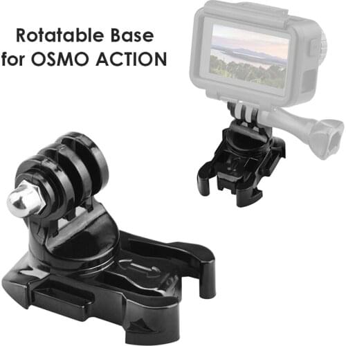 360 Rotate Swivel Mount Quick Release Buckle Vertical Set Outdoor Sightseeing Accessories for DJI Osmo Action GoPro