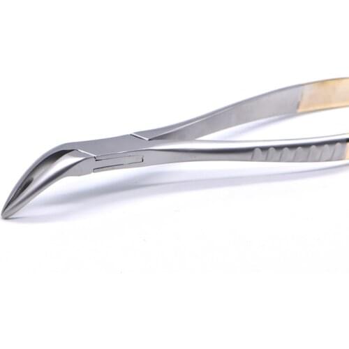 Dental for root fragment minimally invasive tooth extraction forcep toothdental instrument Curved mandibular teeth
