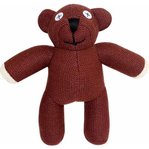 1pc 25cm Mr Bean Teddy Bear Stuffed Animal Plush Toy Soft Cartoon Brown Figure Doll Child Kids Gift Toys Birthday Gift