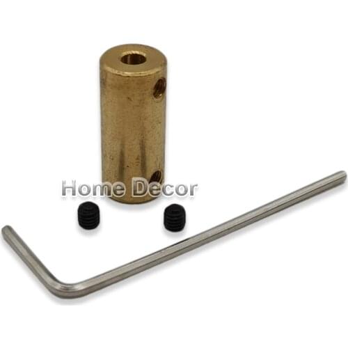 3.17x3.17mm Copper Rigid Coupling Coupler Toy Car Boat Motor Connector Connecting Shaft Sleeve