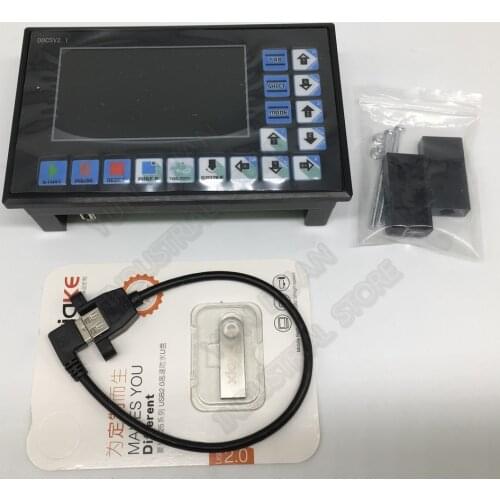 4Axis 4 Offline CNC Motion Controller interface G code TFT 500KHz USB independent system MPG for stepper motor servo CNC Router
