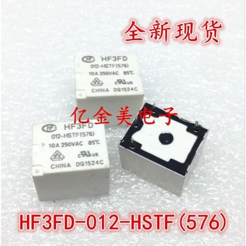 5pcs-10pcs/lot HF3FD-012-HSTF Relay 4-pin 12V 10A HF3FA-012-HTF HSF