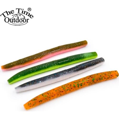 8 pieces/Pack High Density Senko Soft fishing lure worm baits 100mm 7.2g For Wacky Rig for Bass Fsihing