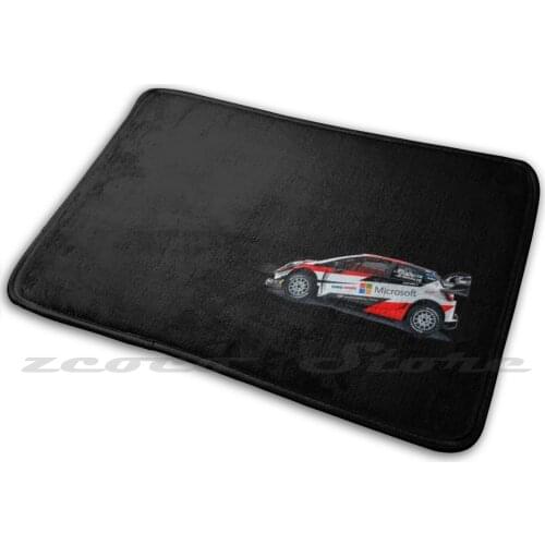Rally Car Carpet Rug Non-Slip Water Absorb Door Mat Wrc Rally Race Speed Fia World Rally Earth Path Crazy Race Chrono World