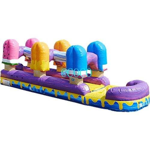 Free air shipping to door, custom make commercial inflatable slip n slide,kids inflatable soap water slide summer water slip