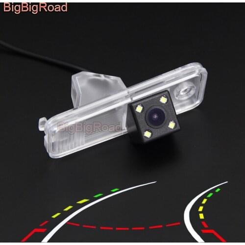 BigBigRoad Car Intelligent Dynamic Trajectory Tracks Rear View CCD Camera For Hyundai ix45 ix 45 New Santa Fe / Creta 2015 2016