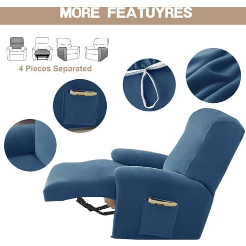 Split Style Recliner Cover Velvet All-inclusive Massage Lazy Boy Chair Cover Lounger Single Couch Sofa Slipcover Armchair Covers