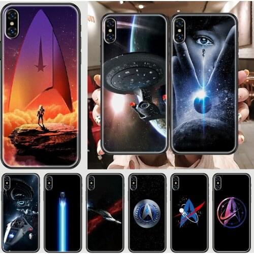 Star Treks spaceship Phone Case Cover Hull For iphone 5 5s se 2 6 6s 7 8 12 mini plus X XS XR 11 PRO MAX black art funda 3D