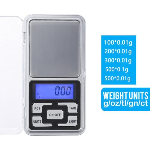 Vastar 200g/300g/500g x 0.01g /0.1g/Mini Electronic Scales Pocket Digital Scale for Gold Sterling Silver Jewelry Balance Gram