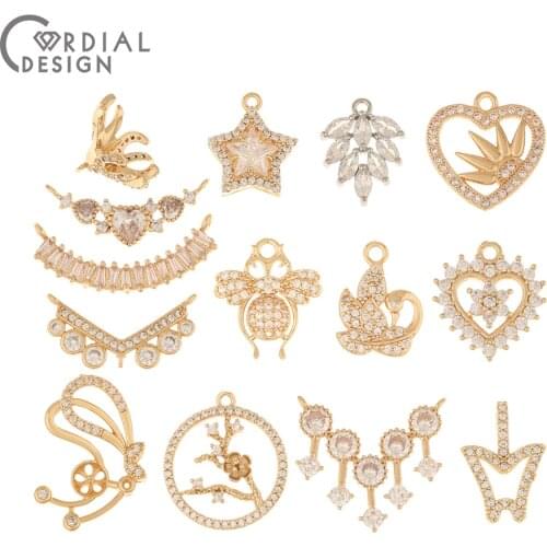 Cordial Design 4Pcs Necklace & Earrings Pendant/Jewelry Accessories/DIY Making/Choose/Multi Shape/Jewelry Findings & Components