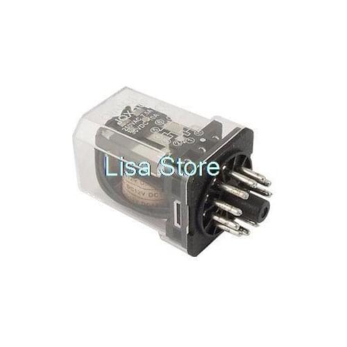JQX-10F-3Z DC 12 Volts Coil Electromagnetic Relay 11 Pins 3PDT 3P2T 3 NO 3 NC