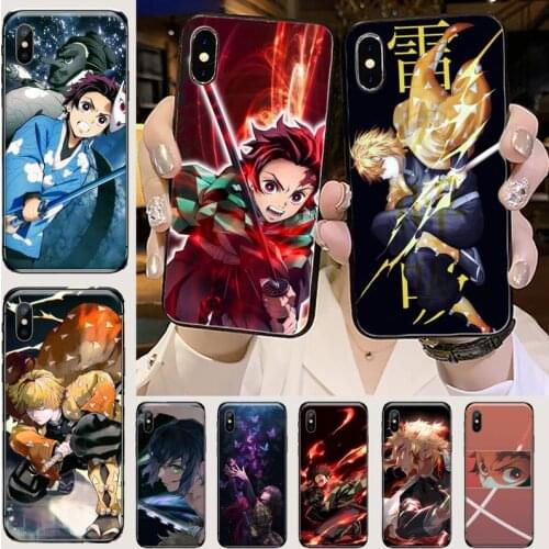 Kimetsu No Yaiba Demon Slayer Anime Phone Case for iPhone 11 12 mini pro XS MAX 8 7 6 6S Plus X 5S SE 2020 XR