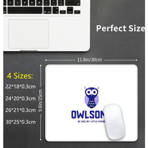 Owlsome Be Wise My Little Friend Mouse Pad DIY Print Cushion Owl Friend Movie Kids Children Funny Cool Happy