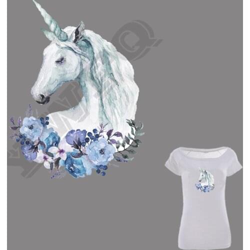 Cool Unicorn Stickers Thermal Heat Transfer Badges Washable New Design Diy Accessory Clothing Deco Patches