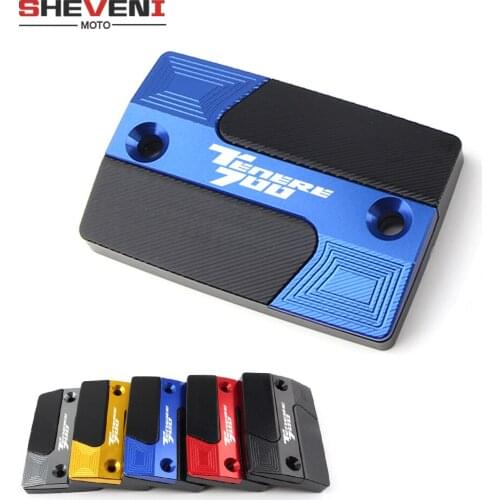 New Tenere700 Motorcycle CNC Front Brake Fuel Reservoir Cover Master Cylinder Oil Tank Cap For Yamaha TENERE 700 2019 2020 2021