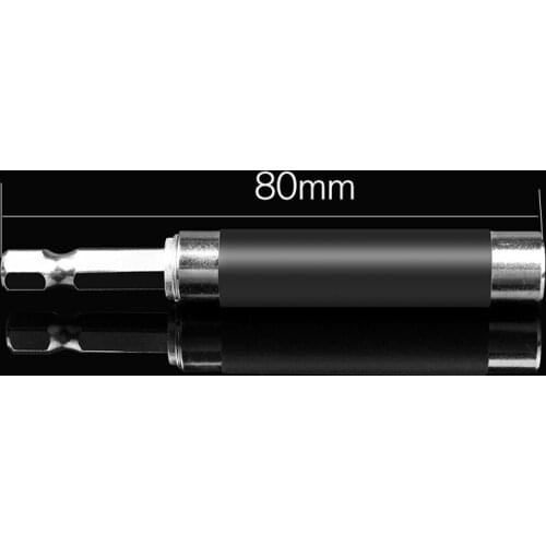 1pcs 80mm 1/4" Hex Shank Quick Release Magnetic Screwdriver Extension Bit Holder Connection Rod Adapter Mini Handy Screw Holder