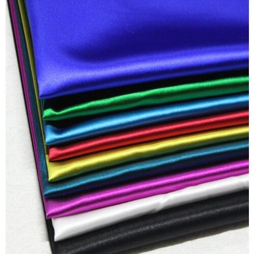 NCF423 1 Yard Solid Glossy Silk Fabric Jacquard Brocade Silk Fabric Wedding Cloth Fabric Scarf Dress Fabrics Solid Silk Lining