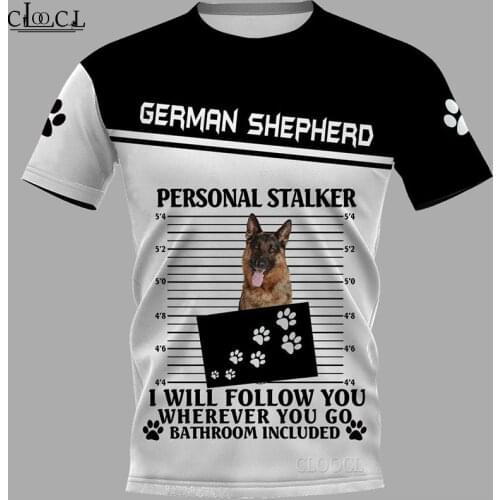 CLOOCL 2021 Newest German Shepherd 3D Printed Men Women T Shirt Harajuku Summer Short Sleeve Casual Unisex Tops Drop Shipping