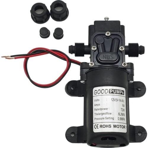 New DC12V 6L/Min Diaphragm Self-Priming pump MAX 130PSI Water Pump for Car Washing, Watering