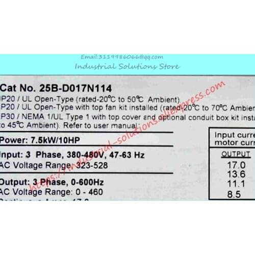 New 25B-D017N114 25B-DO17N114 Industrial Control Frequency Converter