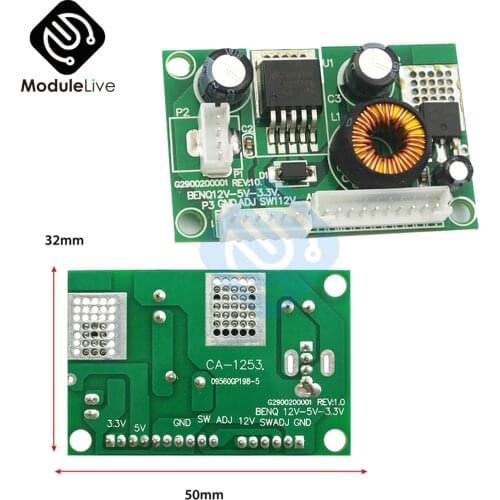 CA-1253 12V to 5V to 3.3V LCD Power Supply Module Board Step-Down Boost Module Voltage Conversion Module P2 P3 P4 interface