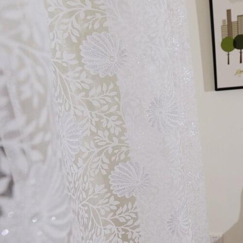 Perspective Cafe White Sheer Curtains For Living Room Glisten Tulle For Bedroom Children For Sheer Window Blinds