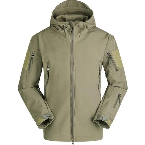 Outdoor Sport Waterproof Tactical Softshell Men Jacket Coat Army Camouflage Hunting Clothes Military Jacket For Camping Hiking 9