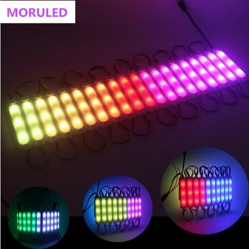 WS2811 IC RGB Full Color Pixels LED Module Light PR 21key / Bluetooth Digital Addressable 12V Waterproof IP68 String lamp 20pcs