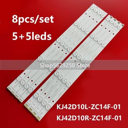 1set=8pieces LED Backlight strip for KJ42D10L-ZC14F-01 KJ42D10R-ZC14F-01 303KJ420031 303KJ420032