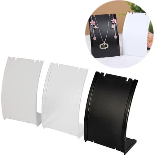 1 Pc Pendant Necklace Chain Earring Bust Neck Plastic Display Stand Holder Showcase