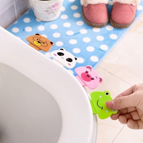 1 pcs Bathroom Products Toilet Seat Cover Cartoon cute toilet lid toilet lid portable device dirty toilet lid uncoverer