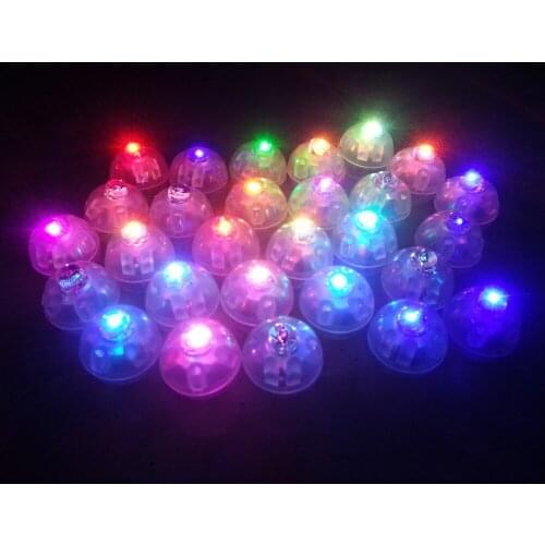 120pcs/lot LED Lamps RGB Flash Balloon Lights for Paper Lanterns Balloons Wedding Birthday Party Decoration supplies